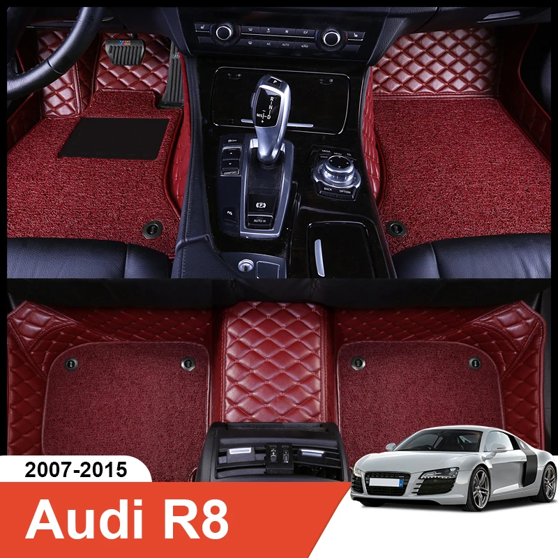 

Коврик автомобильный под заказ для Audi R8 2016, аксессуары для интерьера, экологически чистый толстый коврик под заказ для левого и правого привода