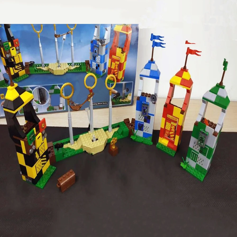 Quidditch матч замок Гарри магический фильм 500 + шт модель Moc Модульные строительные