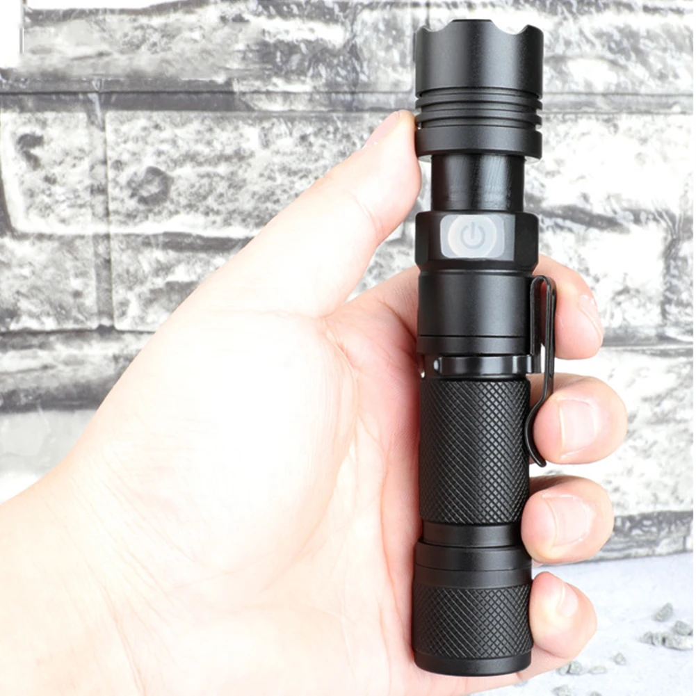 

Ultra Bright Torch USB Rechargeable 800LM Portable XHP50 LED Flashlight IPX4 Waterproof 1200mAh 5 Modes Outdoor Lighting