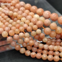 mamiam natural a peach calcite beads 6mm 8mm 10mm smooth loose round stone diy bracelet necklace jewelry making gemstone design