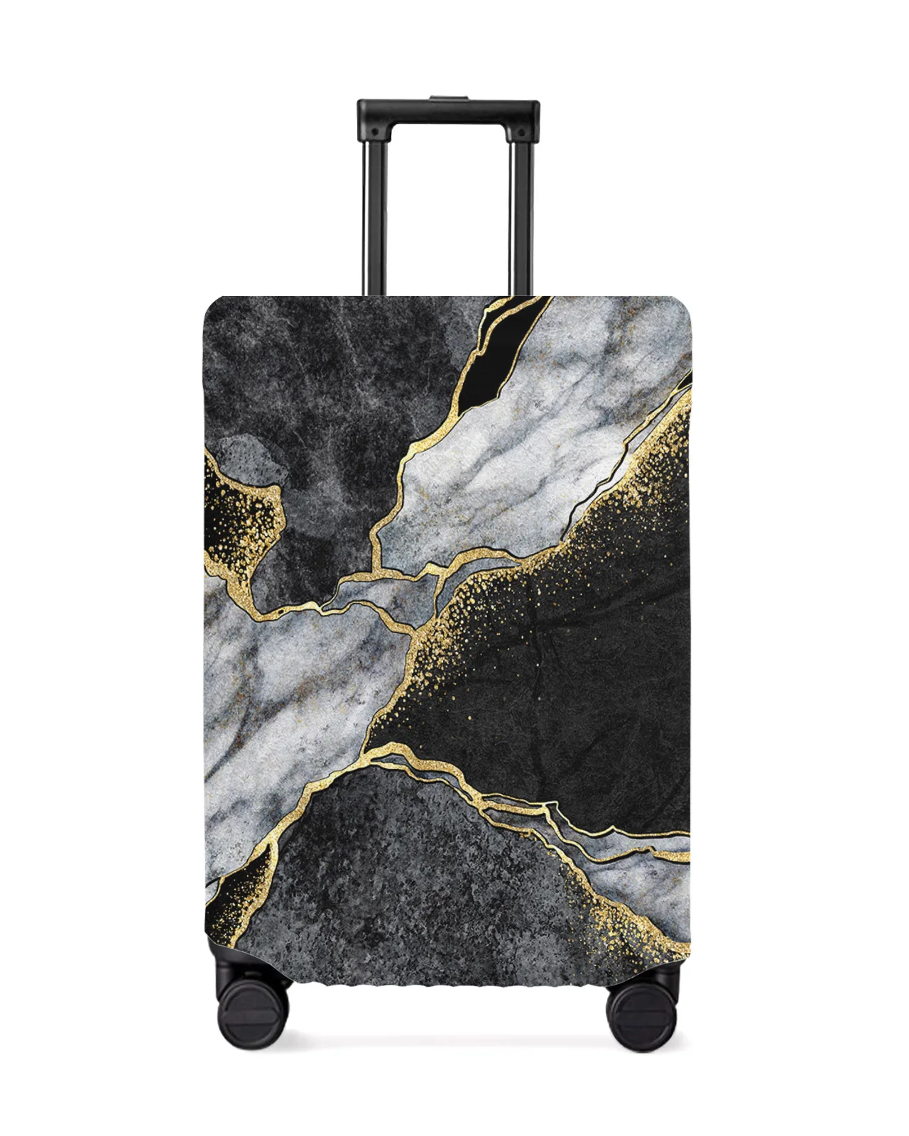 

Abstract Black And White Marble Travel Luggage Cover Elastic Baggage Cover Suitcase Case Dust Cover Travel Accessories
