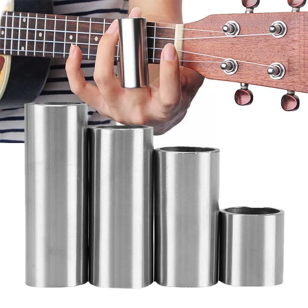 

Металлический слайд для гитары серебристого цвета со стальным шагом и гладкими костяшками, аксессуары для электрической гитары Sli F5u4