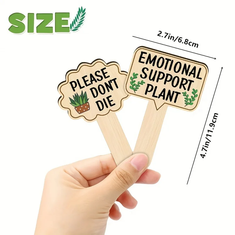 15 шт. водонепроницаемые деревянные ярлыки для растений