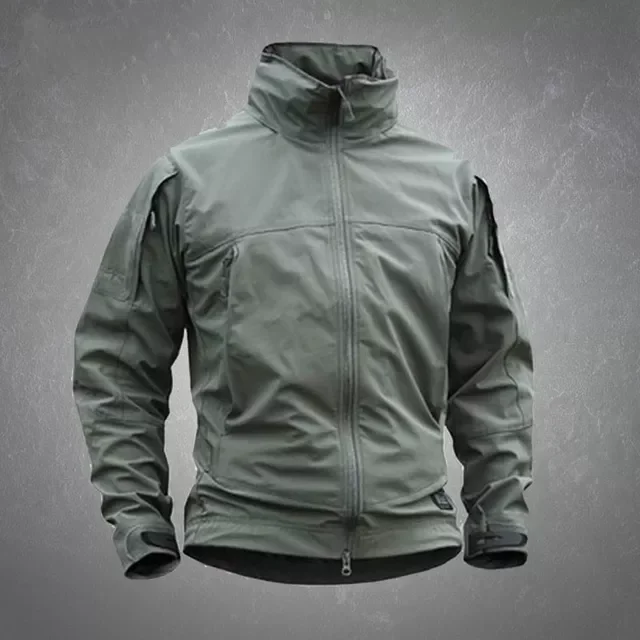 

NEW 2023 Tactical Jackets Men Military Soft Shell Windproof Waterproof Hooded Coats Mens City Commute Combat Windbreaker
