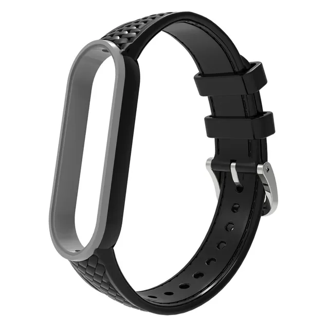 

for Xiaomi Mi Band 6 5 Silicone Anti-sweat Carbon Texture Replacement Wrist Strap for Miband 3 4 Bracelet Accessories