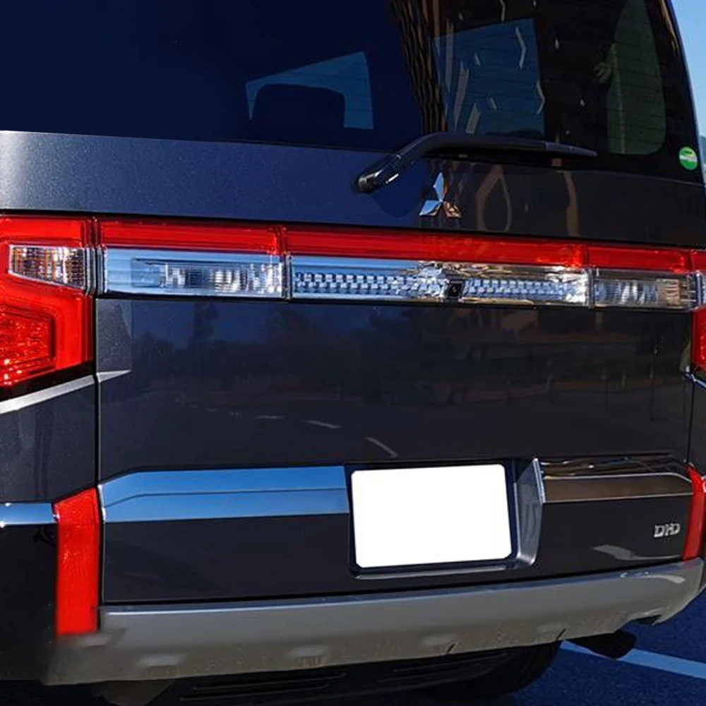 Внешняя хромированная полоса багажника из АБС-пластика молдинг край задней