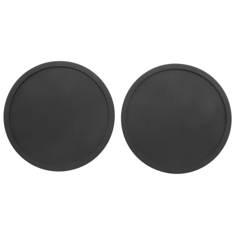 

Силиконовые черные подставки для напитков, набор из 80 нескользящих круглых гладких и прочных черных подставок, легко чистить