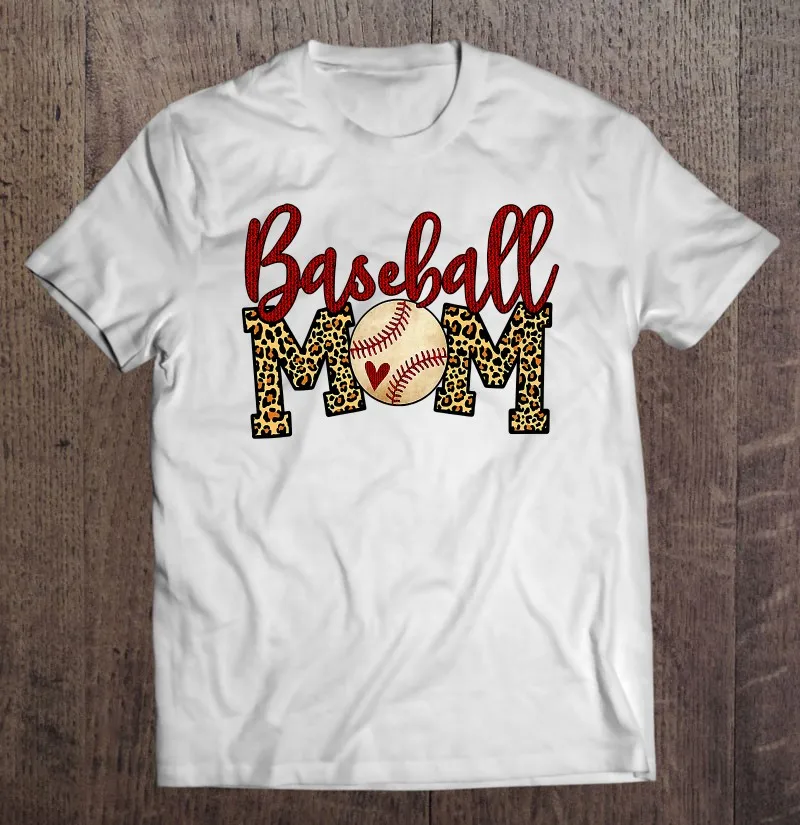 

Baseball Mom Leopard Funny Mothers Day 2021 Ver2 T-Shirt T Shirt Women Shirts Anime Manga Oversizet Shirt Male Unisex T Shirts