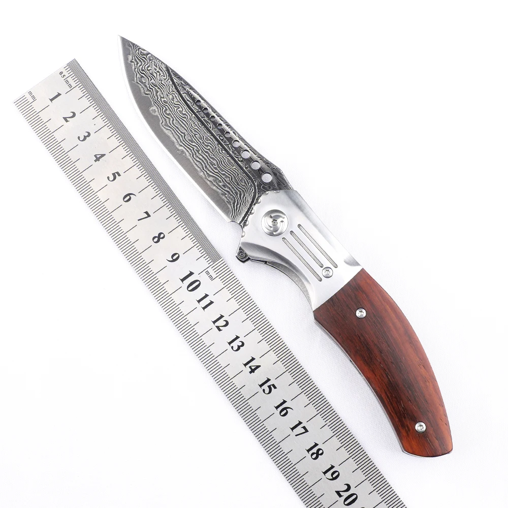 

VG10 дамасский нож для выживания самообороны кемпинга охоты Складной нож Тактический военный