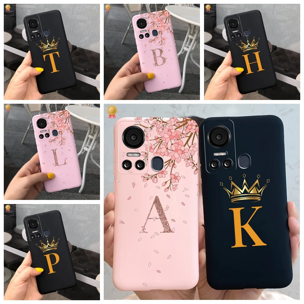 

Для ITEL S18 S 18 чехол мягкий силиконовый черный розовый чехол с буквами и цветами задняя крышка для ITEL S18 S 18 ITELS18 чехол для телефона Coque Funda