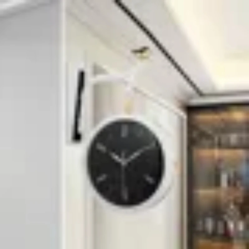 Большие креативные настенные часы в скандинавском стиле двусторонние