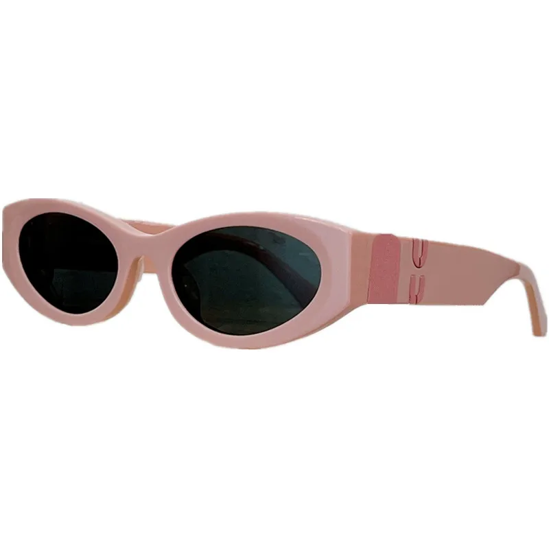 

2023 Fashio Smal Oval Sunglasses for Women UV400 11W Cateye Glasses 54-21-135Small Plank Rim for Prescription Goggles