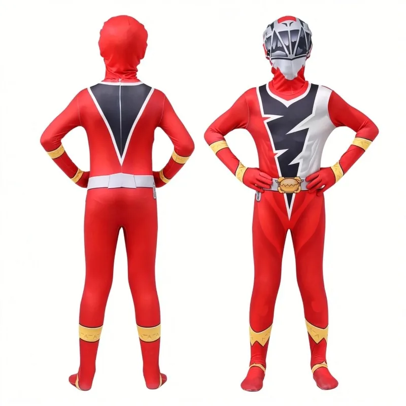 Фото Костюмы для косплея Kishiryu Sentai Ryusoulger, детский комбинезон на все тело, комплект с шлемом, наряд для вечеринки на Хэллоуин, наряд супергероя, наряд для косплея №2