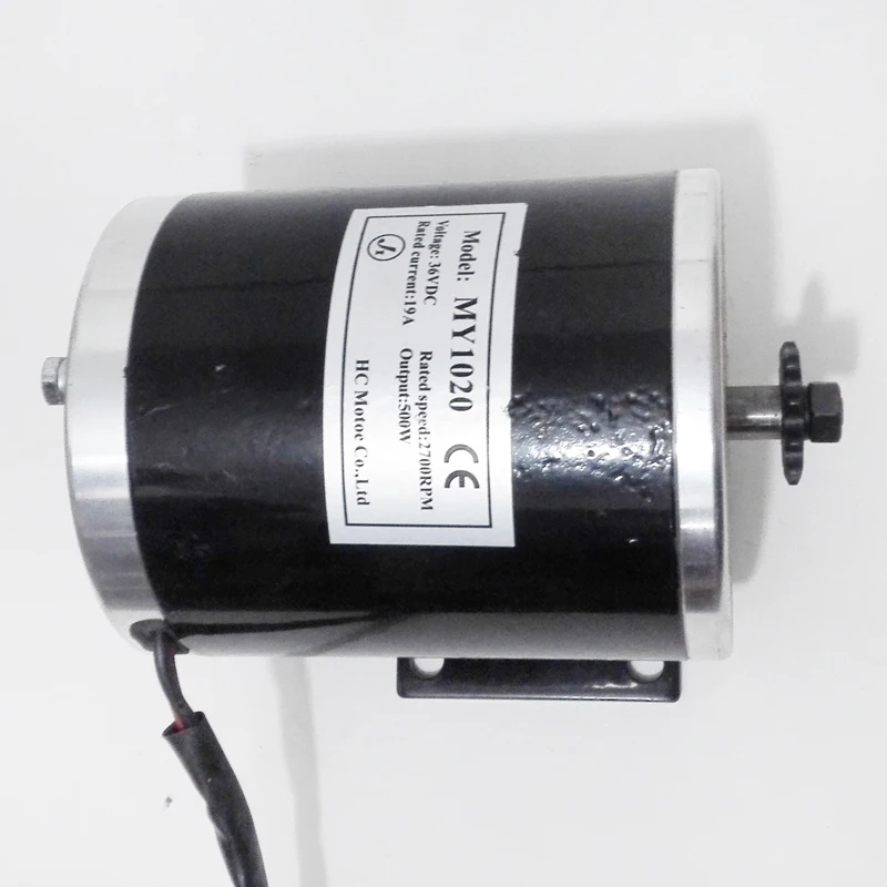 36 в 500 Вт щеточный двигатель MY1020 Электрический трехколесный скутер