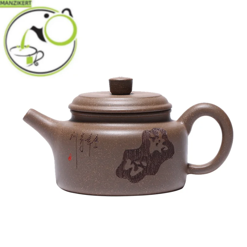 

190ml Chinese Yixing Purple Clay Teapots Handmade Raw ore Tea Pot Beauty Kettle Famous Zisha Teaware Tea Ceremony Gifts