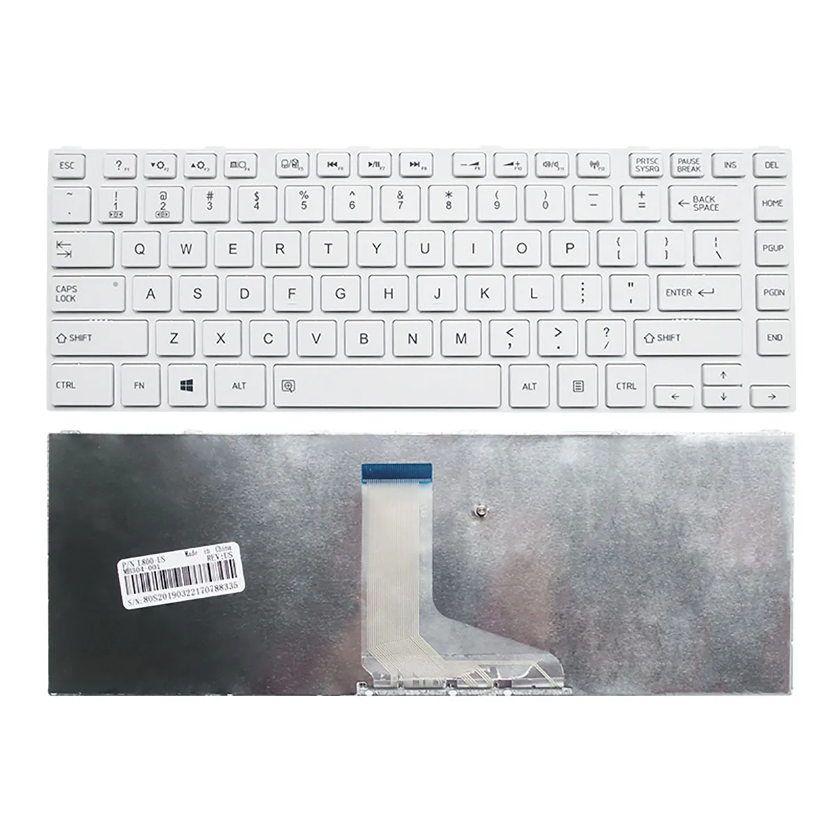 

US laptop white Keyboard for Toshiba Satellite L800 L800D L830 L835 L840 L845 P840 P845 C800 C840 C845 M800 M805 M840 new