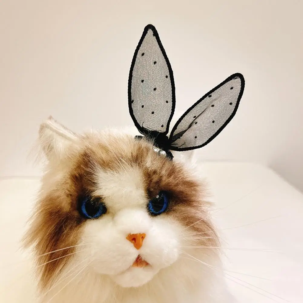 

Pet Ornament Charming Pet Hair Accessories Faux Pearl Hairpins with Sweet Bow-knots for Photography Props Easy-wearing Decor Pet