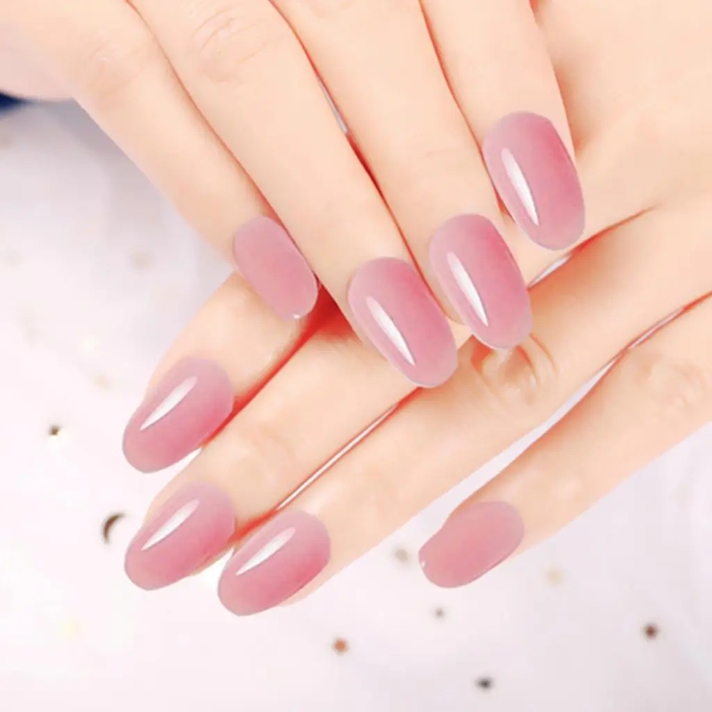 24 шт. Geiseurschte Nagelsp серьез Klare Voll 빠ige Abdeckung Falsche некоторыеgel