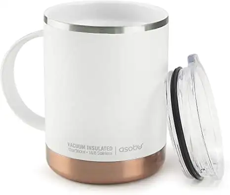 

Ultimate Stainless Steel Ceramic Inner Coating Insulated Mug 12 oz, White