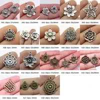 beautiful flowers charm pendant jewelry findings components handmade
