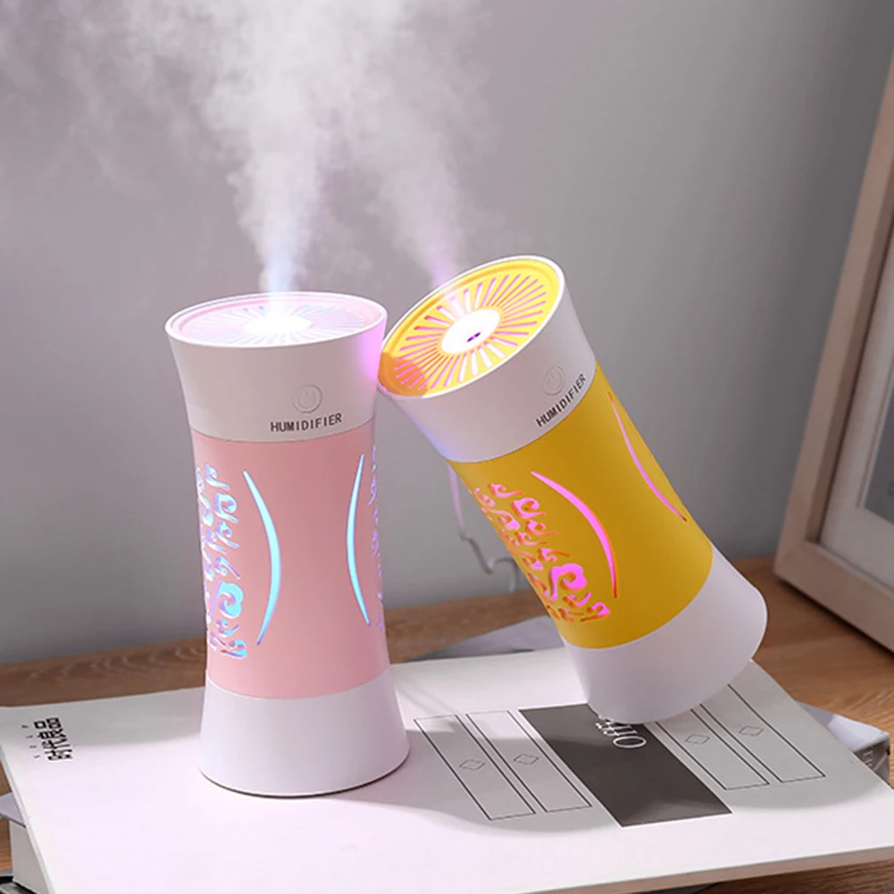 

260 мл увлажнитель воздуха, очиститель, светодиодный распылитель тумана для офиса, дома, креативный разноцветный увлажнитель воздуха