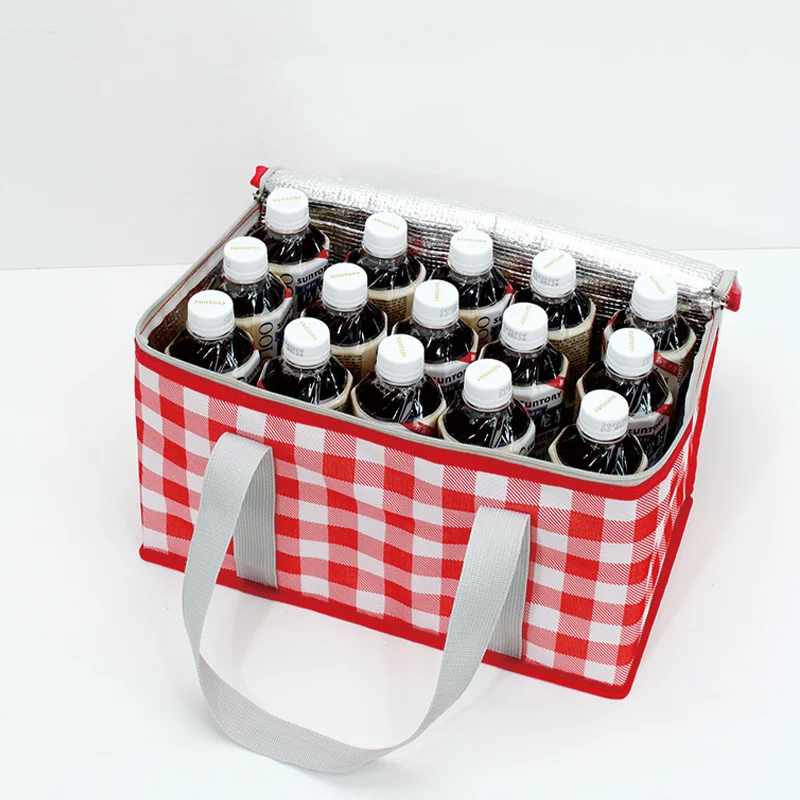 Outdoor Thermal Cooler Travel Picnic Bag Waterproof Thickened Cooler Bag Insulated Bag Picnic Cooler Basket Tin Foil Food Bags images - 6