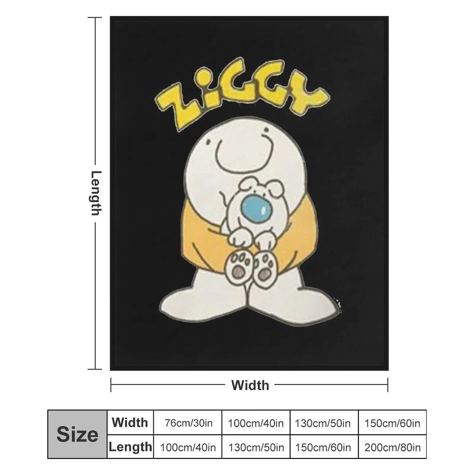 Одеяло с героями мультфильмов Зигги