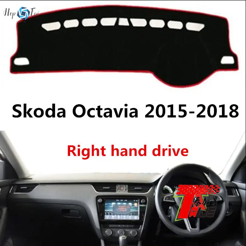 

Car Dashboard Cover Dash Mat For Skoda Octavia 2015-2018 Right Hand Drive Auto Non-slip Sun Shade Pad Carpet