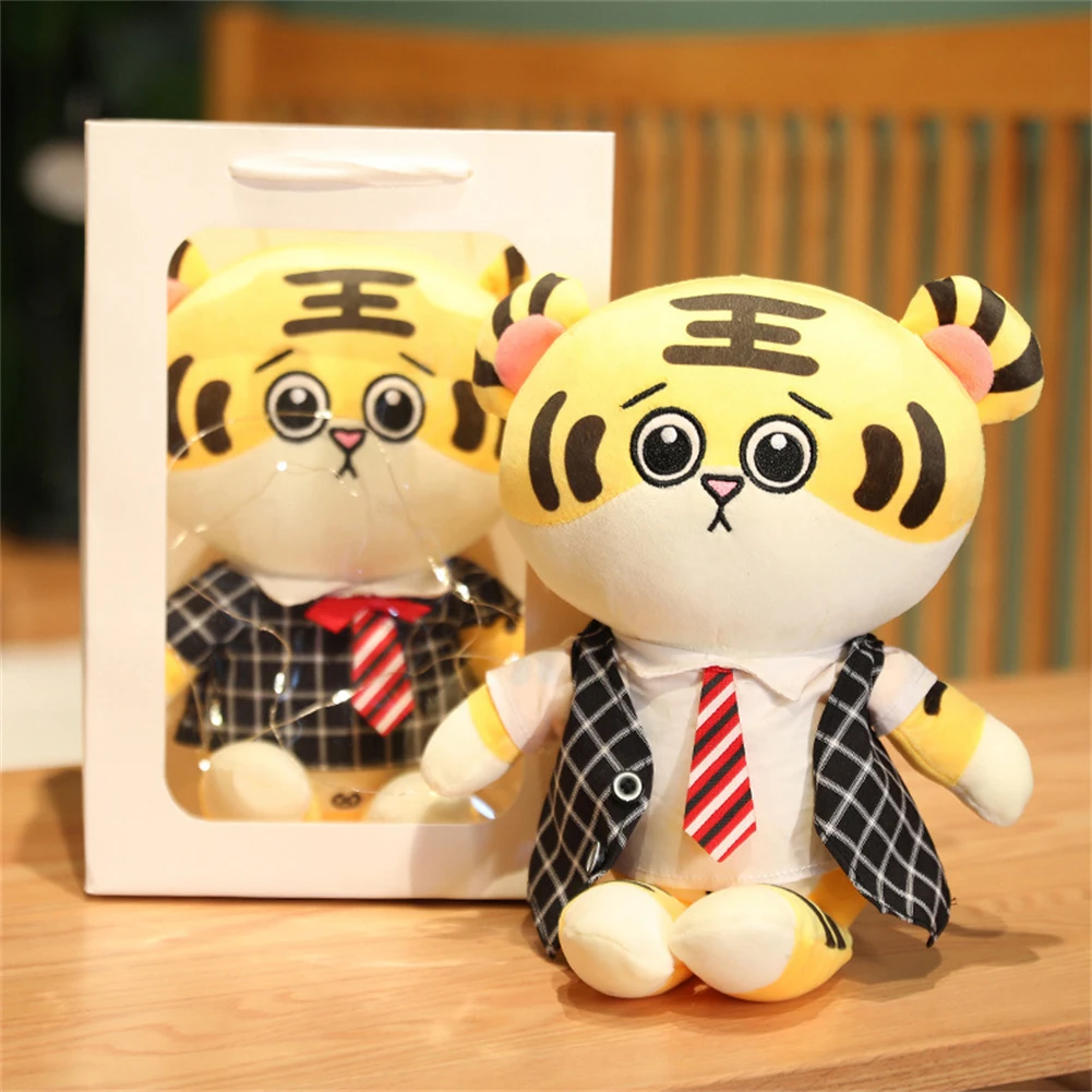 

Creative Cute Cross-dressing Tiger Doll Plush Toy Stretch Super Soft Doll Zodiac Tiger Boy and Girl Gift Mascot мягкие игрушки