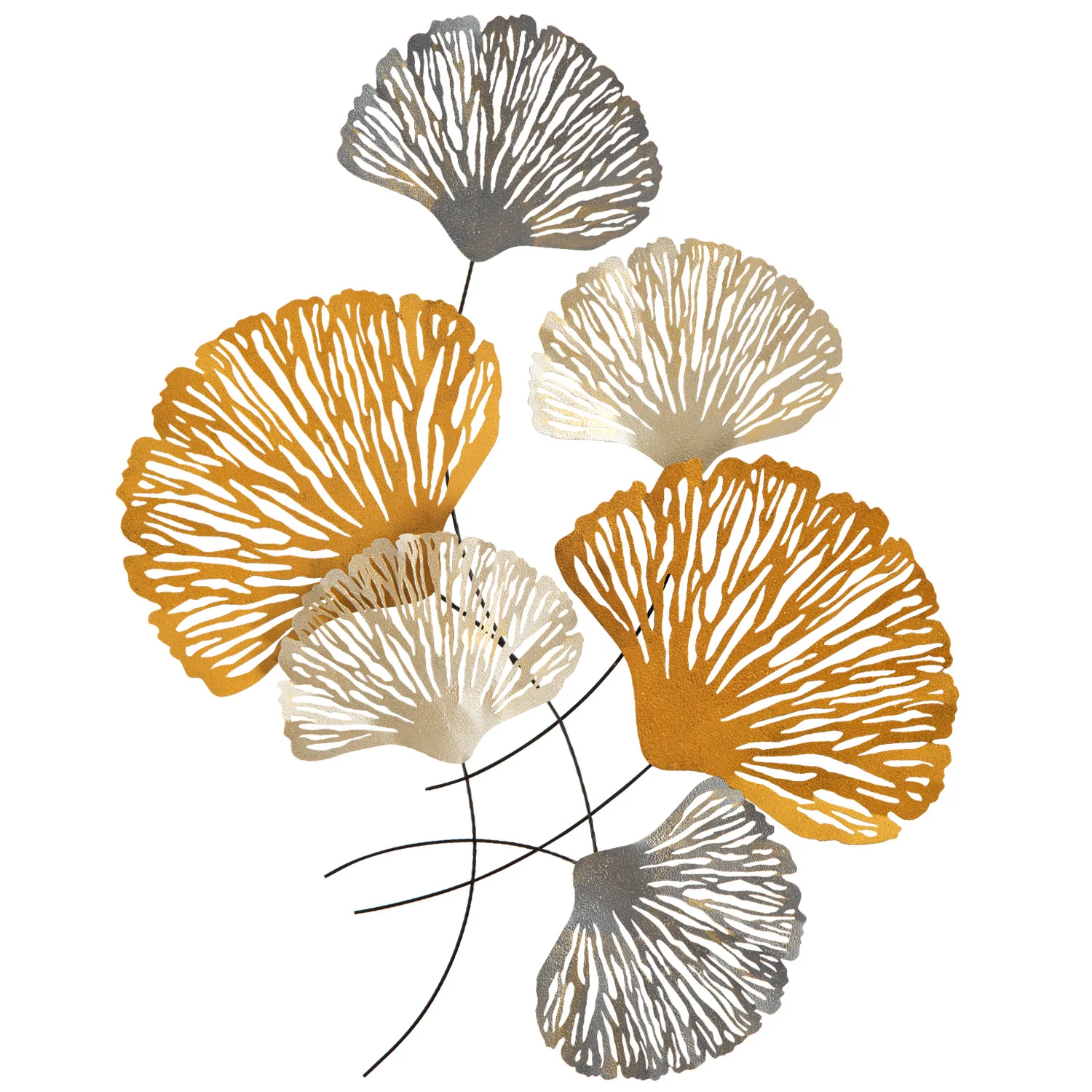 

Metal wall board with flower pattern 75x100 Cm
