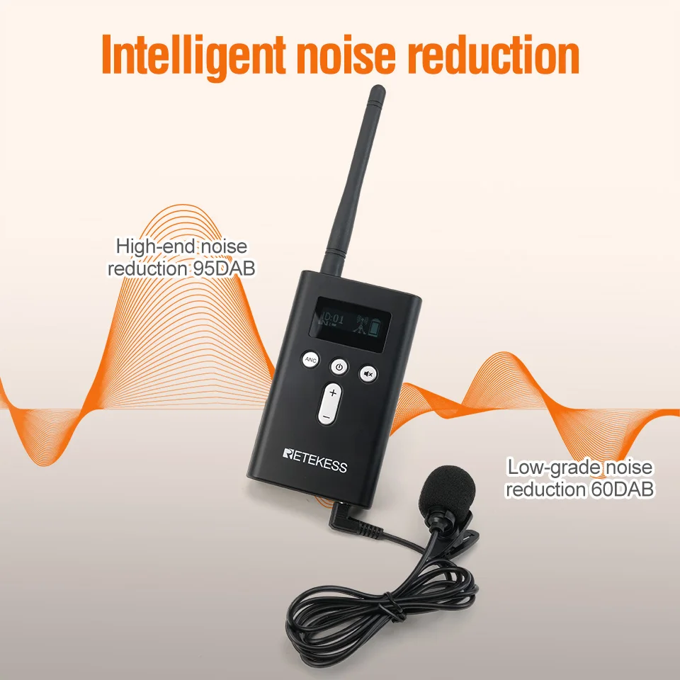 Беспроводной аудио-гид Retekess T130P радио-гид для церковного перевода конференций