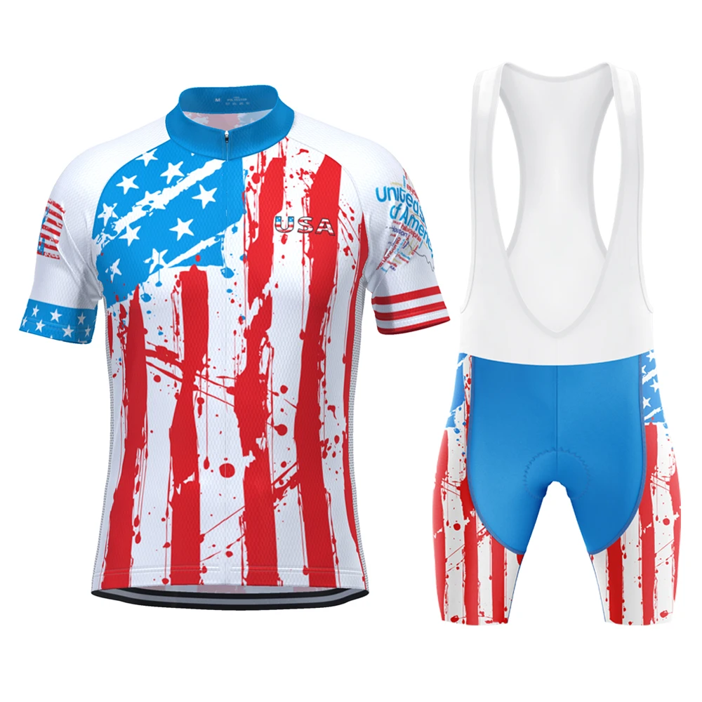 Трикотажный Мужской комплект для велоспорта Майо быстросохнущая рубашка