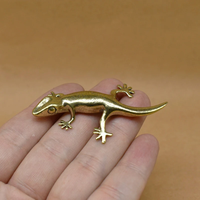 

Медный чайный сервиз с гекконом