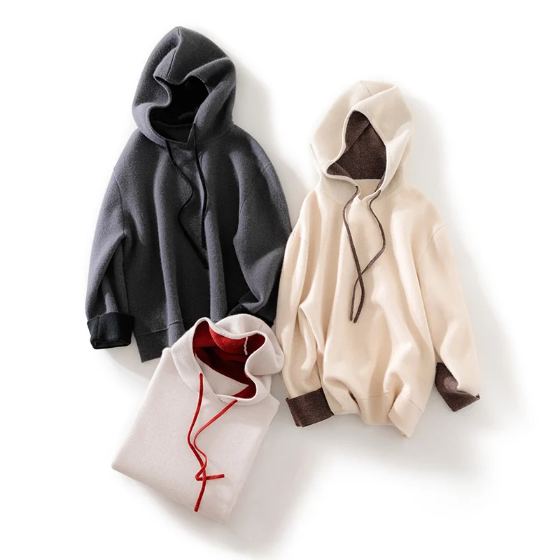 Высококачественный Повседневный пуловер 100% кашемировый женский свитер с