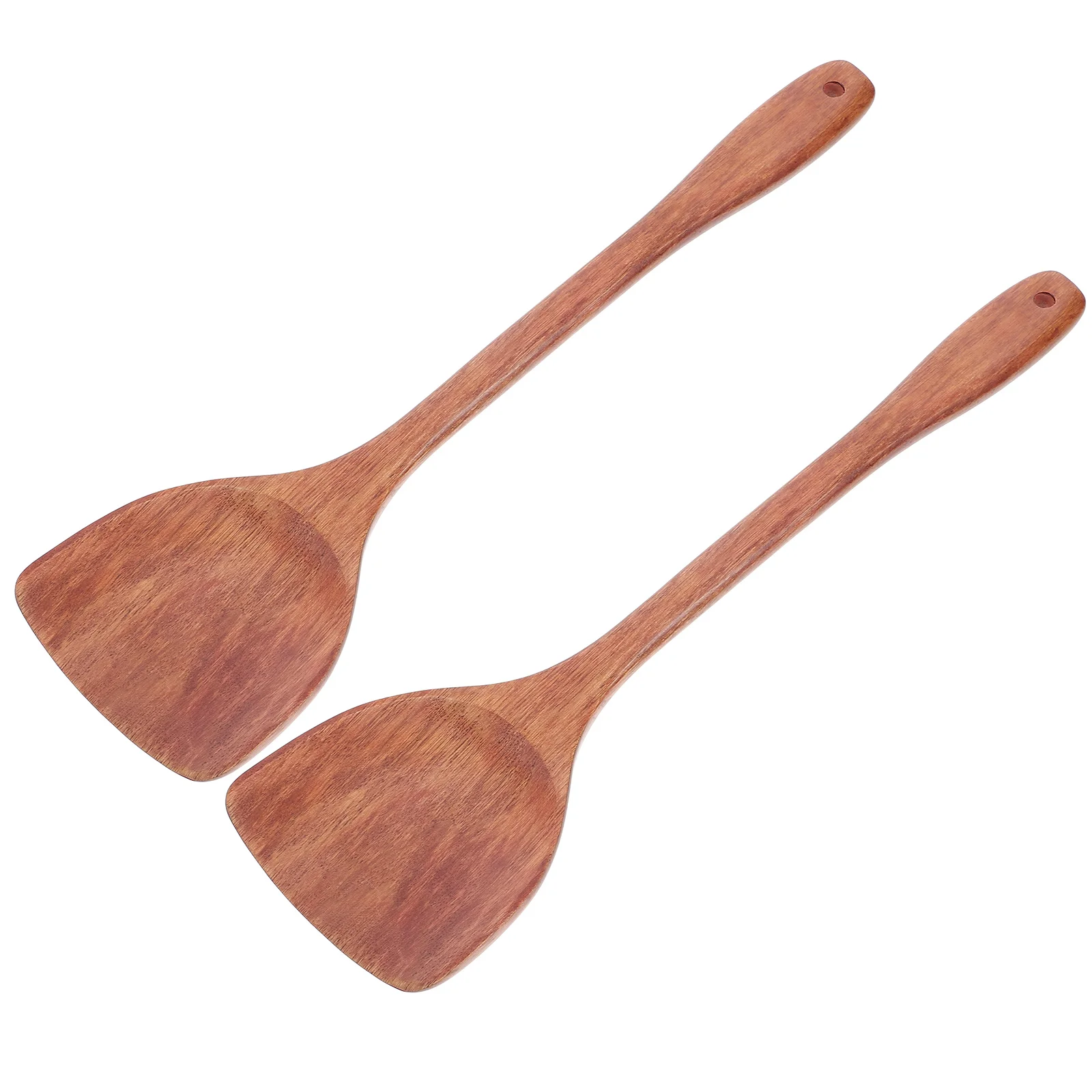 

2Pcs Wooden Cooking Tools Non-stick Handle Spatula Wooden Handle Spatulas for House Shop Kitchen