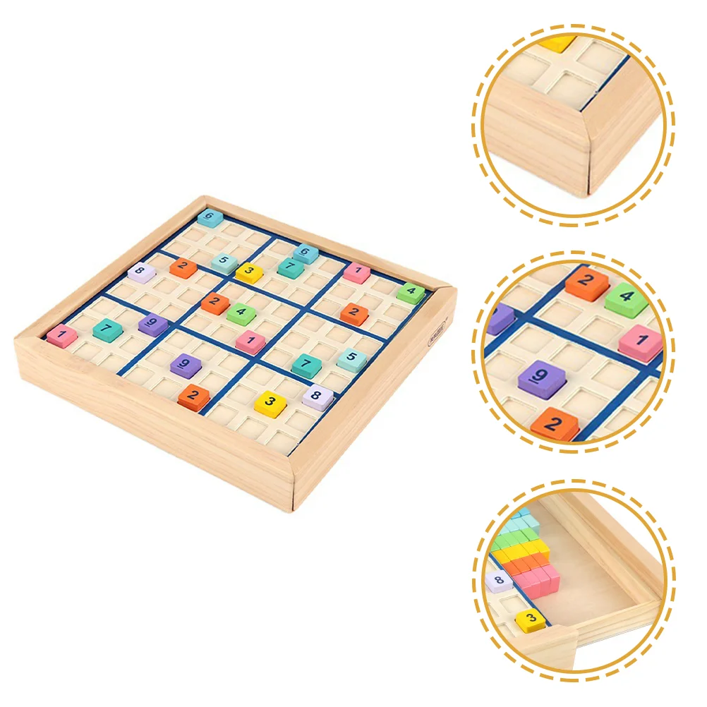 

Number Toys Game Chess Kids Early Education Nine Grids Wood Arithmetic Sudoku Educational Wooden Children Leisure Plaything