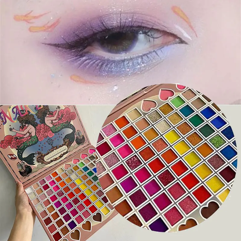 

108/105 Color Glitter Shimmer Matte Eyeshadow Palette Professional Long-lasting Waterproof Eye Shadow Eye Makeup Tools Wholesale