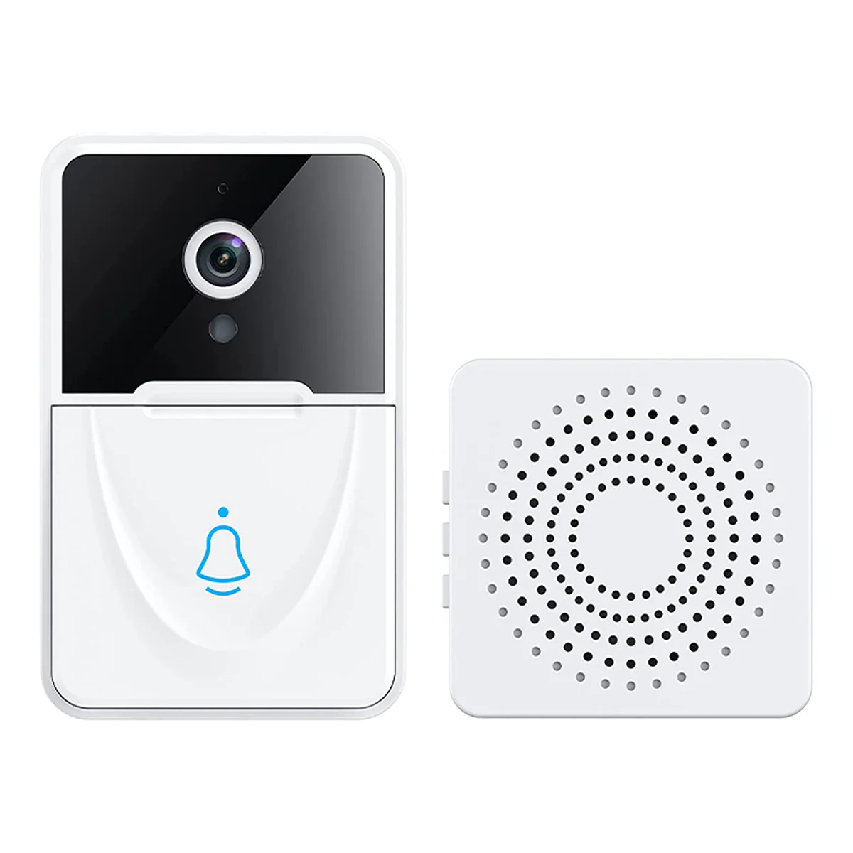 

Wireless Remote , Home Intelligent Doorbell Intercom HD Night Vision WiFi Charging Anti-Theft Doorbell