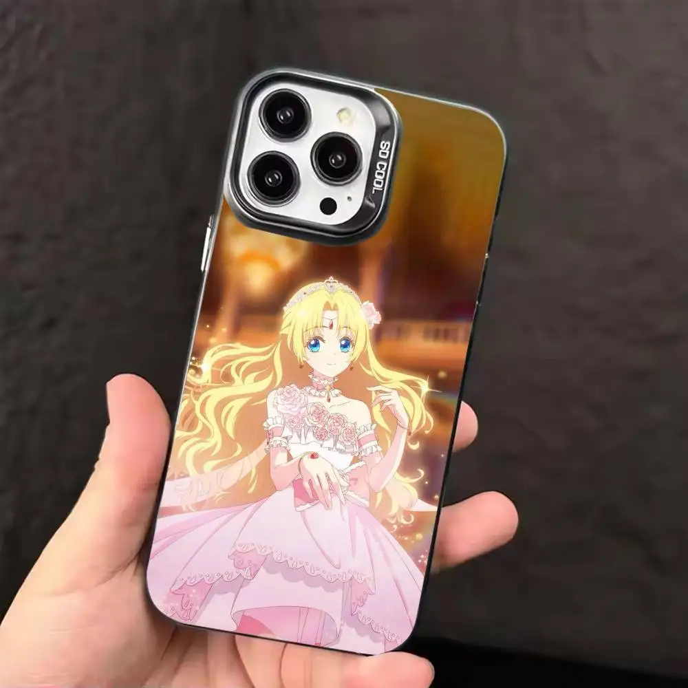 Фото Чехол для телефона Manhwa W-Who Made Me a P-Princess для iPhone 17 16 15 14 13 12 11 Pro Max Plus, матовый, серебристый, цвета конфет. №5