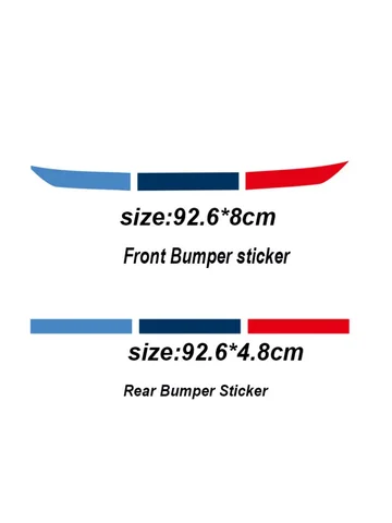 1 комплект передних и задних автомобильных наклеек для BMW M3 M5 E36 E39 E46 E60 E61 E64 E70 E71 E80 E85 E87 E90 E83 для аксессуаров Bmw