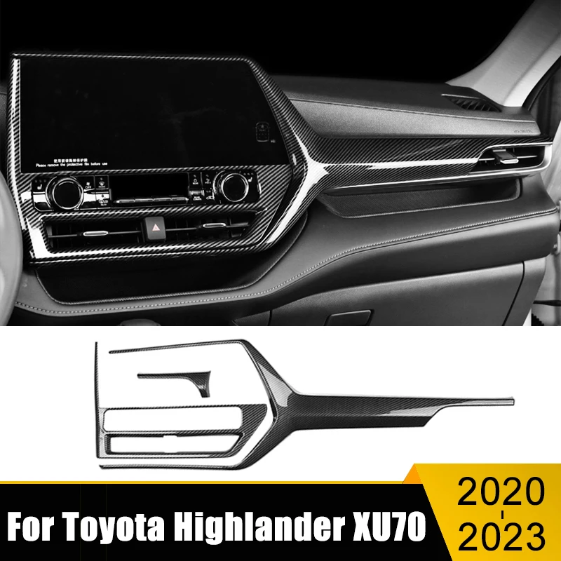 

Для Toyota Highlander XU70 2020 2021 2022 2023 ABS Air декоративная рамка выпускного отверстия приборная панель кондиционер отверстие крышка наклейки