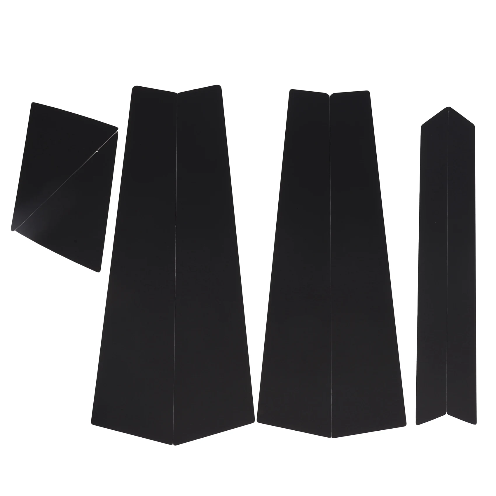 

Зеркальная накладка на дверь B C, декоративная накладка черного цвета, подходит для внешних деталей 2016-2018, хромированный Стайлинг