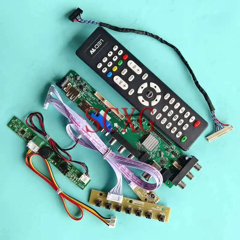 

Плата контроллера для M238HCA M238HCJ MV238FHM, ЖК-дисплей, DVB, AV USB RF 23,8 "30-контактный LVDS 1920*1080 VGA HDMI-совместимый Комплект «сделай сам»