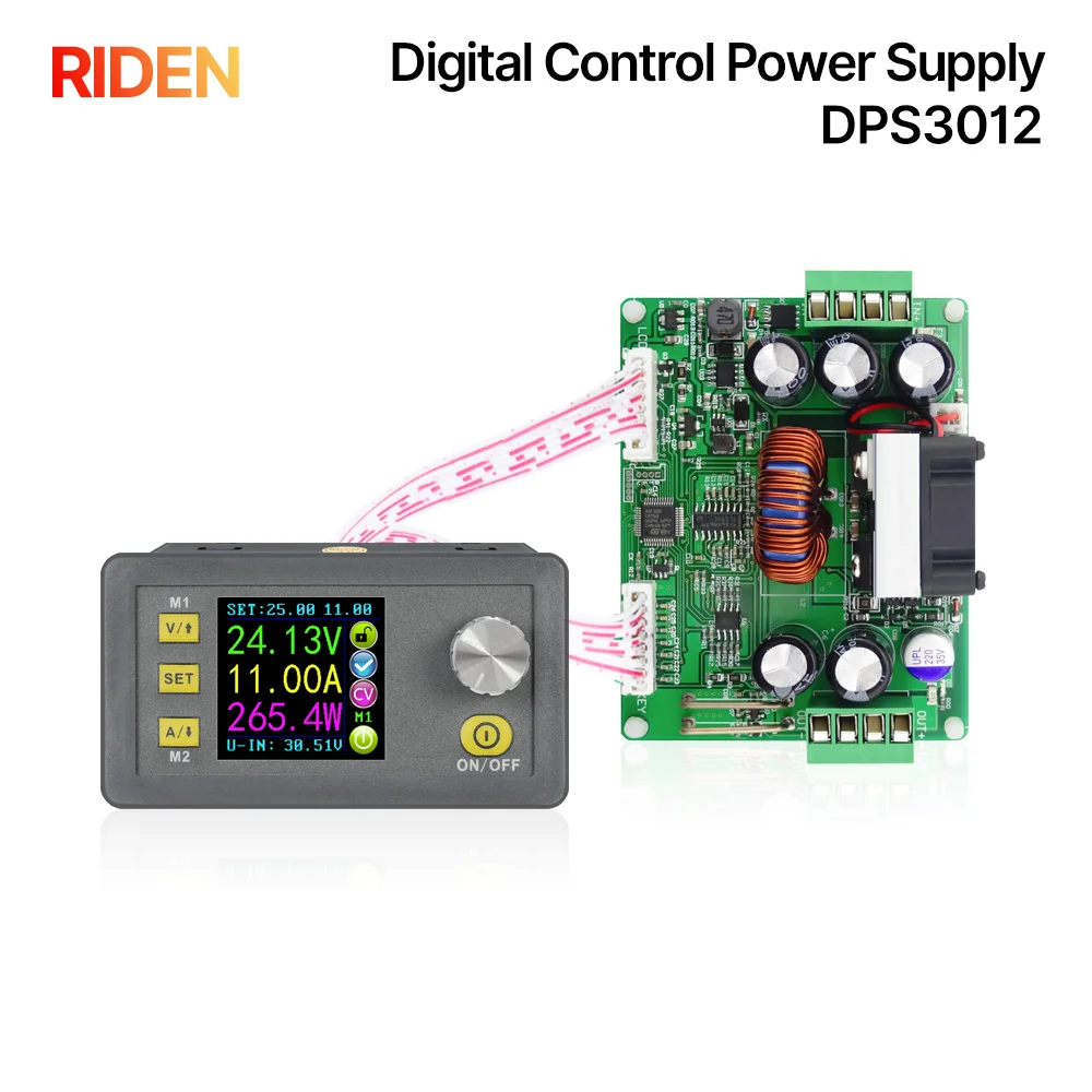 

RIDEN DPS3012 Constant Voltage current Step-down Programmable Power Supply module buck Voltage converter LCD voltmeter 32V 12A