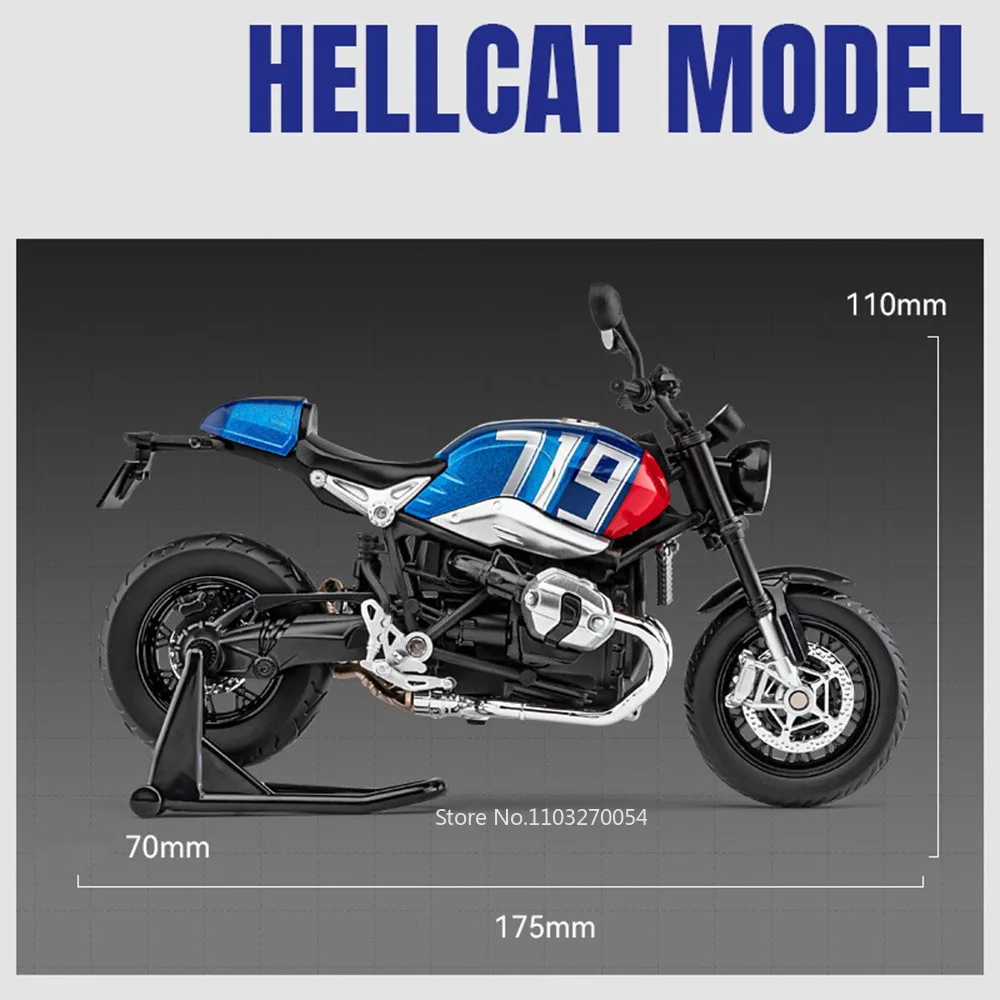 112 R NineT шифратор модель мотоцикла игрушечный автомобиль Литые резиновые шины переднее колесо рулевое управление звук детские игрушки подарки для детей (art.: 3920c83ca6aef) - 3920c83ca6aef