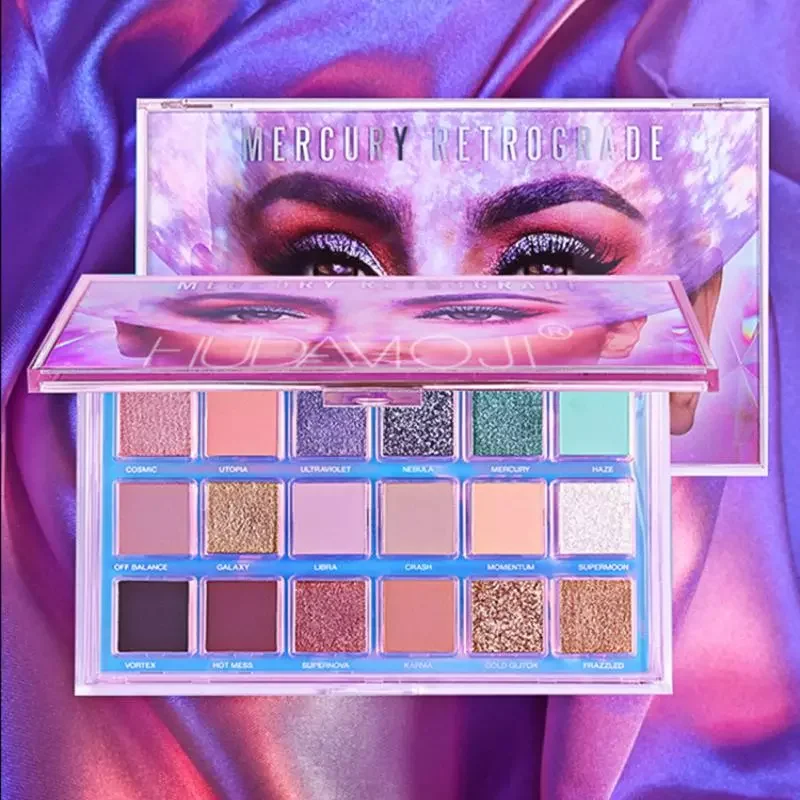 

NEW2023 18 Color Pressed Eye Shadow Shimmer Glitter Palette Eyeshadow Palette Long Lasting Waterproof Cosmetic Eye Pigments Make