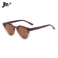 jm round polarized women sunglasses double bridge uv400 ld3054