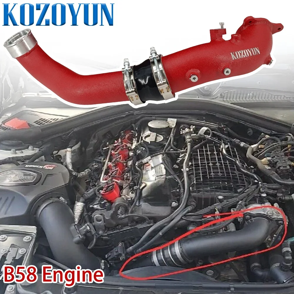 Впускная трубка зарядной трубки для BMW B58 540i 540ix 640i 640ix GT G30 16-18