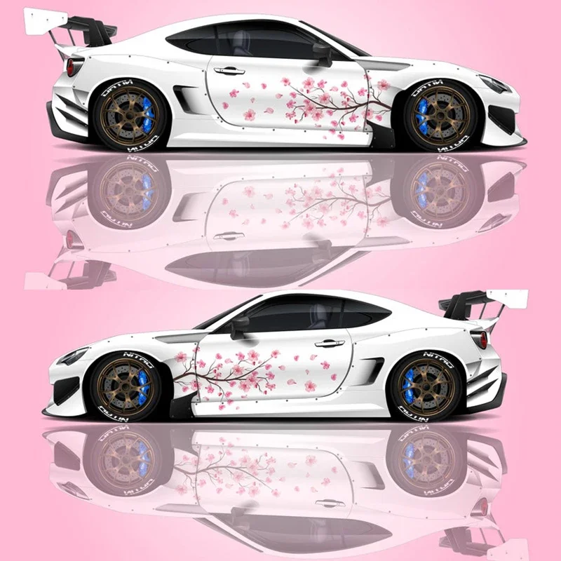Сакура Cherry Blossom Livery японская боковая наклейка на автомобиль универсальный размер