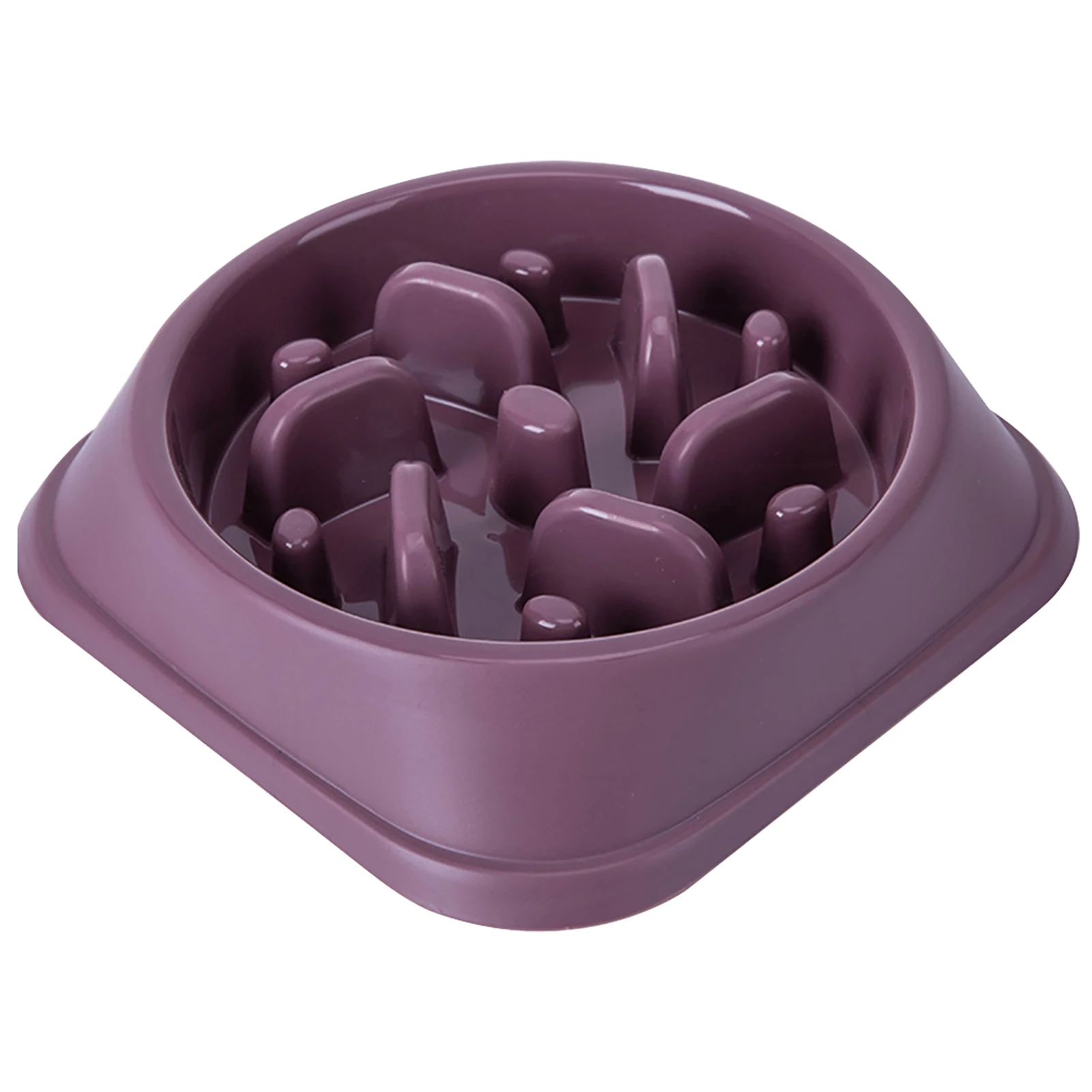 

Food Eating Prevent Choking Home Non Slip Anti-Gulping PP Healthy Slow Feeder Bowl Dish Durable Puppy Pet Dog Smooth